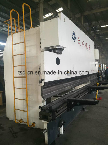 تستخدم آلة الصحافة الفرامل CNC لثني الفولاذ الطري (WE67K-300/6000)